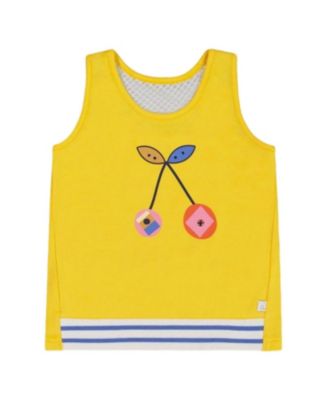 Deux par Deux - Girls' Organic Cotton Cherries Tank Top - Big Kid