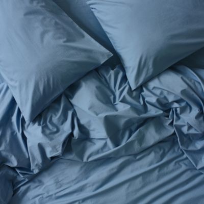 Washed Cotton Percale Duvet Cover, Twin