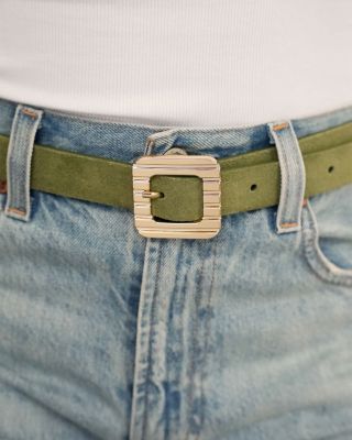 Timeless Texture Women's Suede Leather Belt