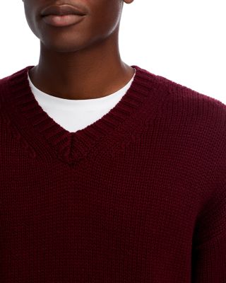 Wool & Cashmere Oversized V-Neck Sweater