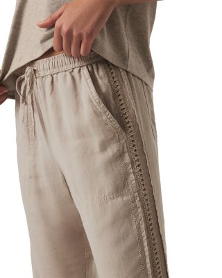 Angie Crochet Trim Cropped Pants