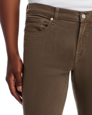 L'Homme Slim Brushed Twill Pants in Old Sage