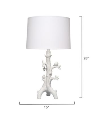  Sycamore Resin Table Lamp with Linen Shade