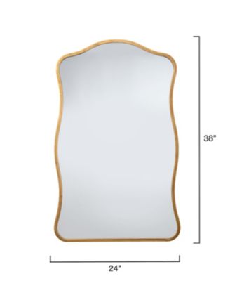  Aurora Wavy Iron Wall Mirror