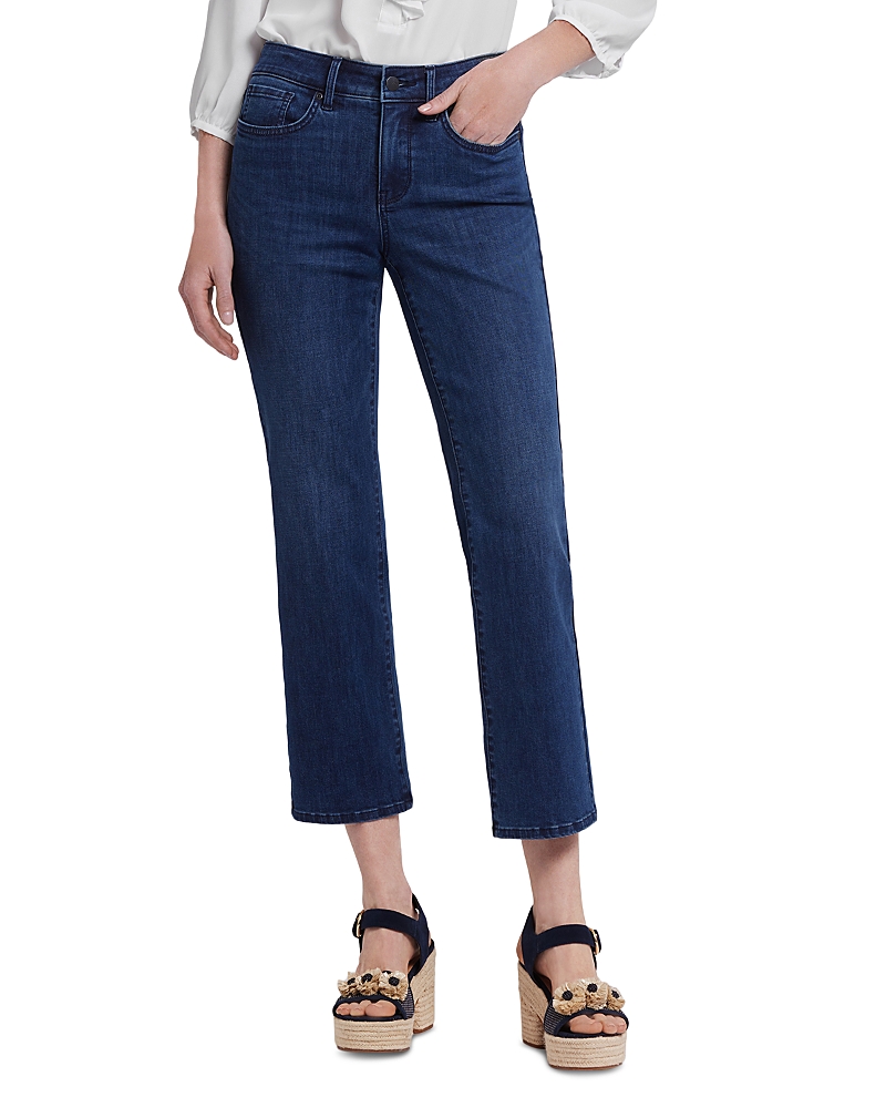 Nydj Marilyn Straight Ankle Jeans in Ibiza Blue