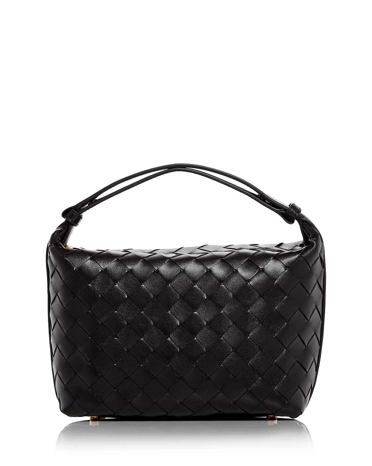 Bottega Veneta Mini Wallace Intrecciato Leather Top Handle Bag