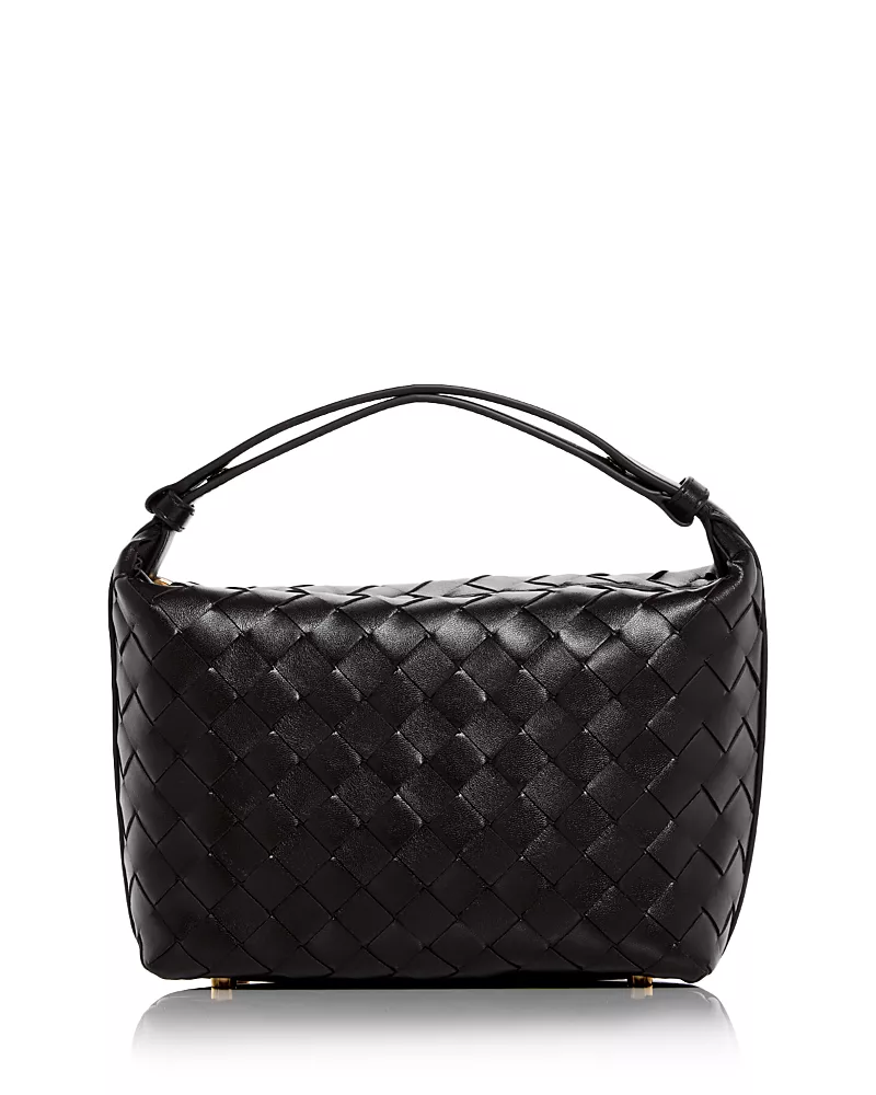 Bottega Veneta Mini Wallace Intrecciato Leather Top Handle Bag