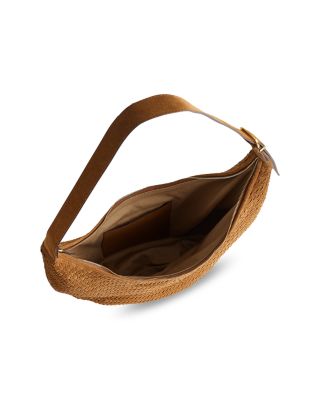 Essential Curve Suede Shoulder Bag 