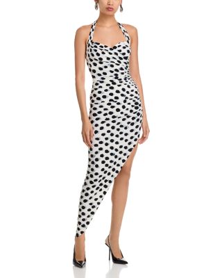 Cayla Asymmetric Halter Dress