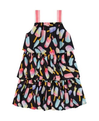 Deux par Deux - Girls' Printed Tiered Dress - Big Kid