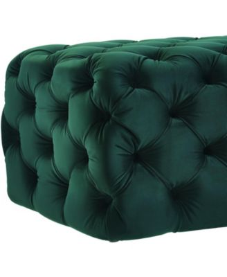 Kaylee Velvet Ottoman