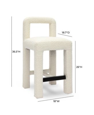  Hazel Boucle Counter Stool