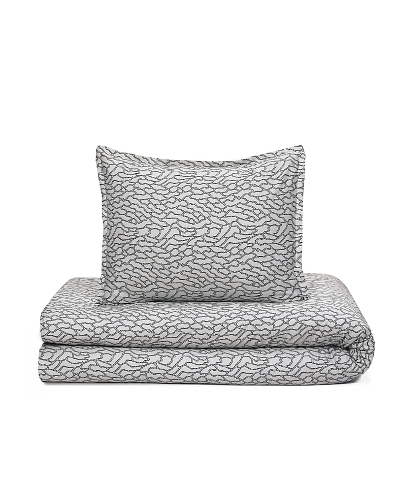 Domani Home Kaleido 60 4 Piece Set, Queen In Gray