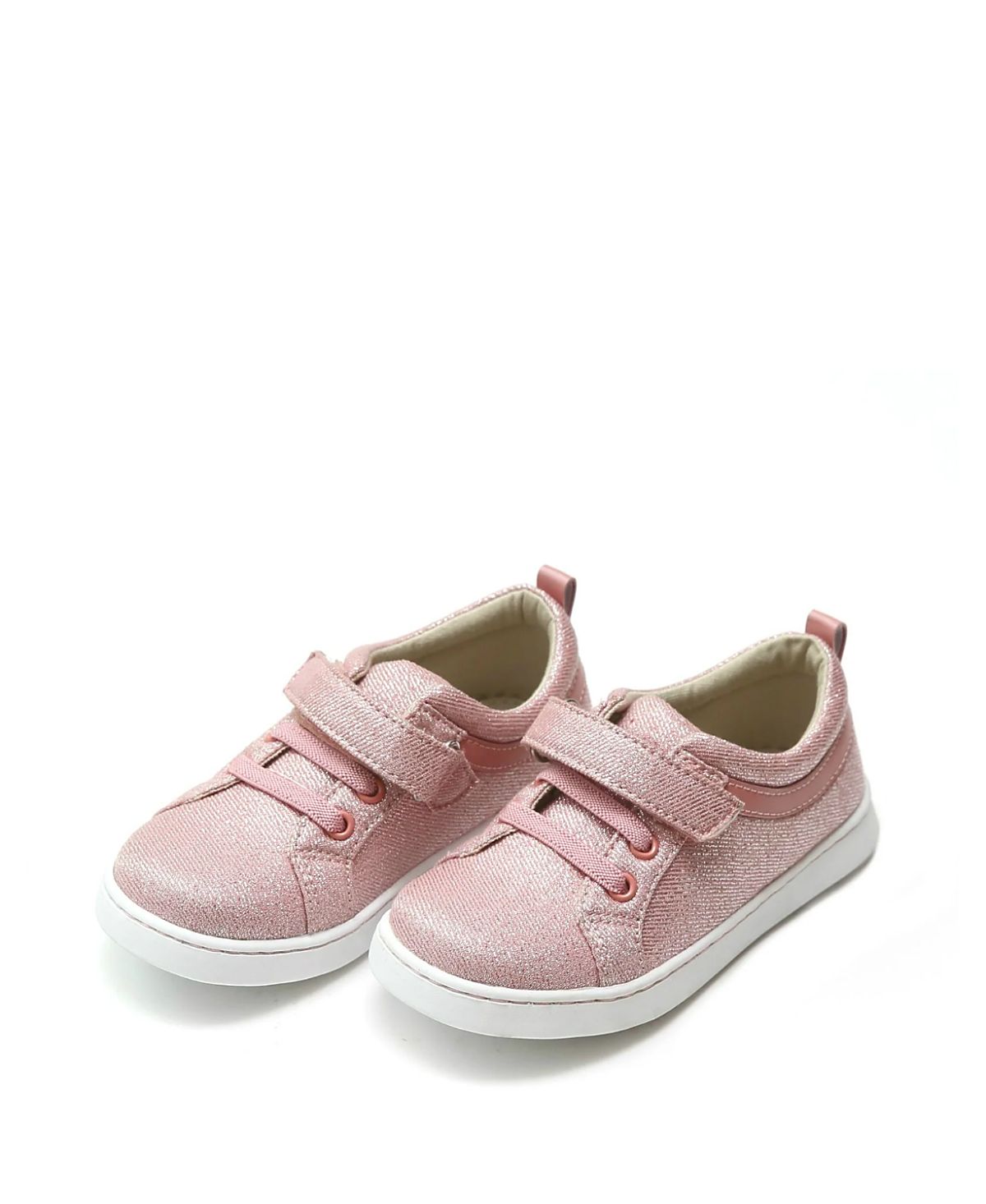 L'Amour Shoes Girls' Natalie Metallic Playground Sneaker - Toddler, Little Kid