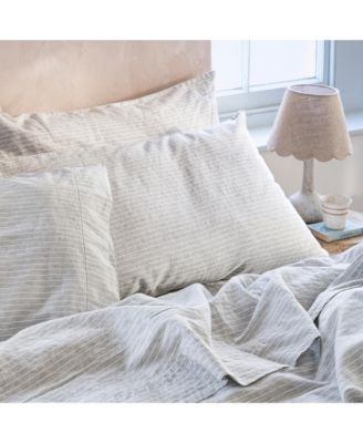 Stripe Linen Blend Pillowcase Pair, King