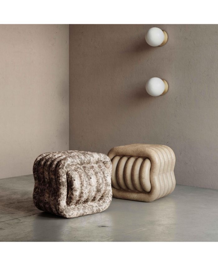 Love Knot Faux Indoor / Outdoor Accent Stool