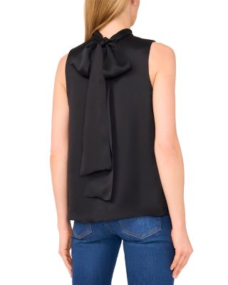 Sleeveless Bow Blouse