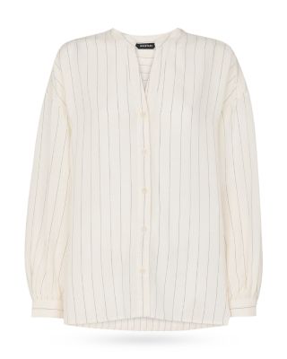 Stripe Long Sleeve Blouse