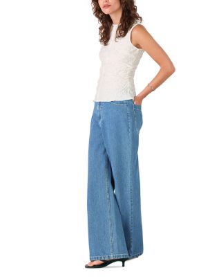 Relaxed Straight Leg Jeans in Denim