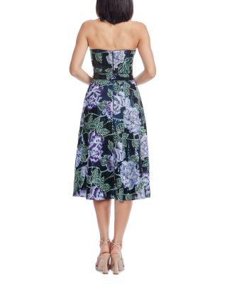 Carlita Floral Strapless Dress