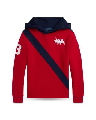 Ralph Lauren - Boys' Triple Pony Fleece Hoodie - Little Kid, Big Kid