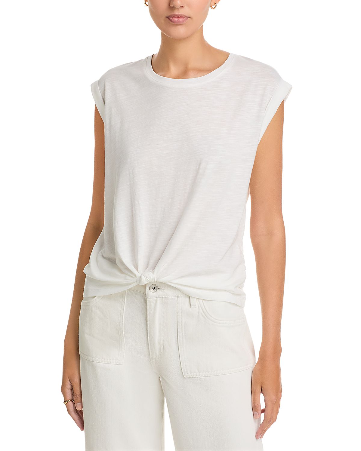 Sanctuary Knotted Hem Muscle Tee