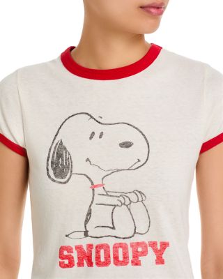 60s Slim Ringer Snoopy Tee