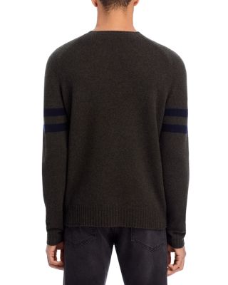 Merino Wool Striped Sleeve Sweater - Exclusive