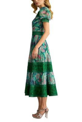 Ambria Floral Print Midi Dress