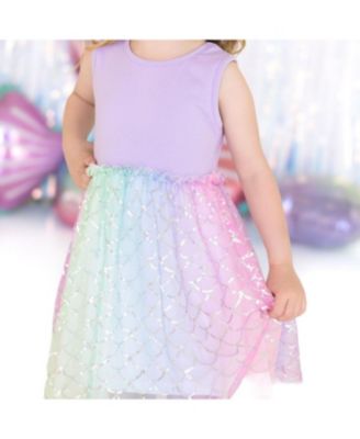 Girls' Rainbow Mermaid Tank Tutu Dress - Little Kid, Big Kid