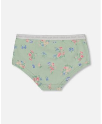 Girls' Printed Organic Cotton Boy short Panty - Little Kid, Big Kid