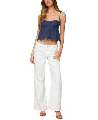  Emme Eyelet Corset Top