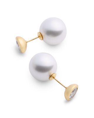 Shashi - Soli Double Ball Cultured Freshwater Pearl Earrings