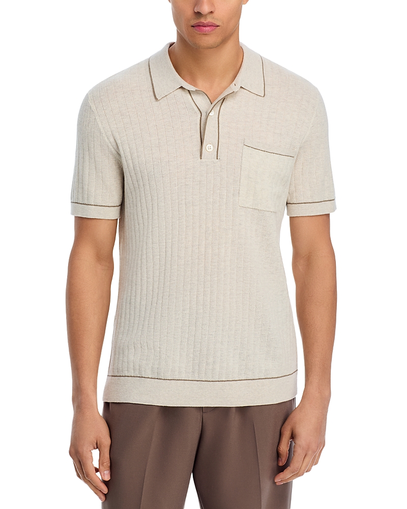 Rails Hardy Cotton Regular Fit Pocket Polo Shirt In Gray