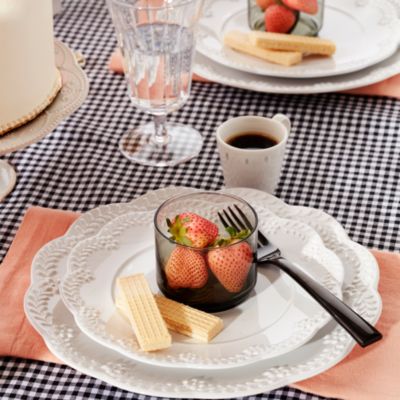 Lenox Chelsea Muse Floral White 12 Piece Dinnerware Set