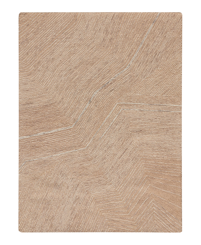 Dkny Pure Angles Ang01 Area Rug, 3'7 X 5'7 In Brown