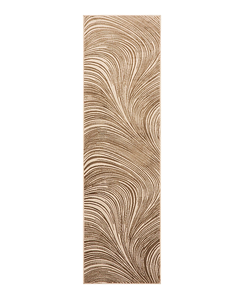 Dkny Central Park West Cep02 Runner Area Rug, 2'2 X 7'5 In Brown