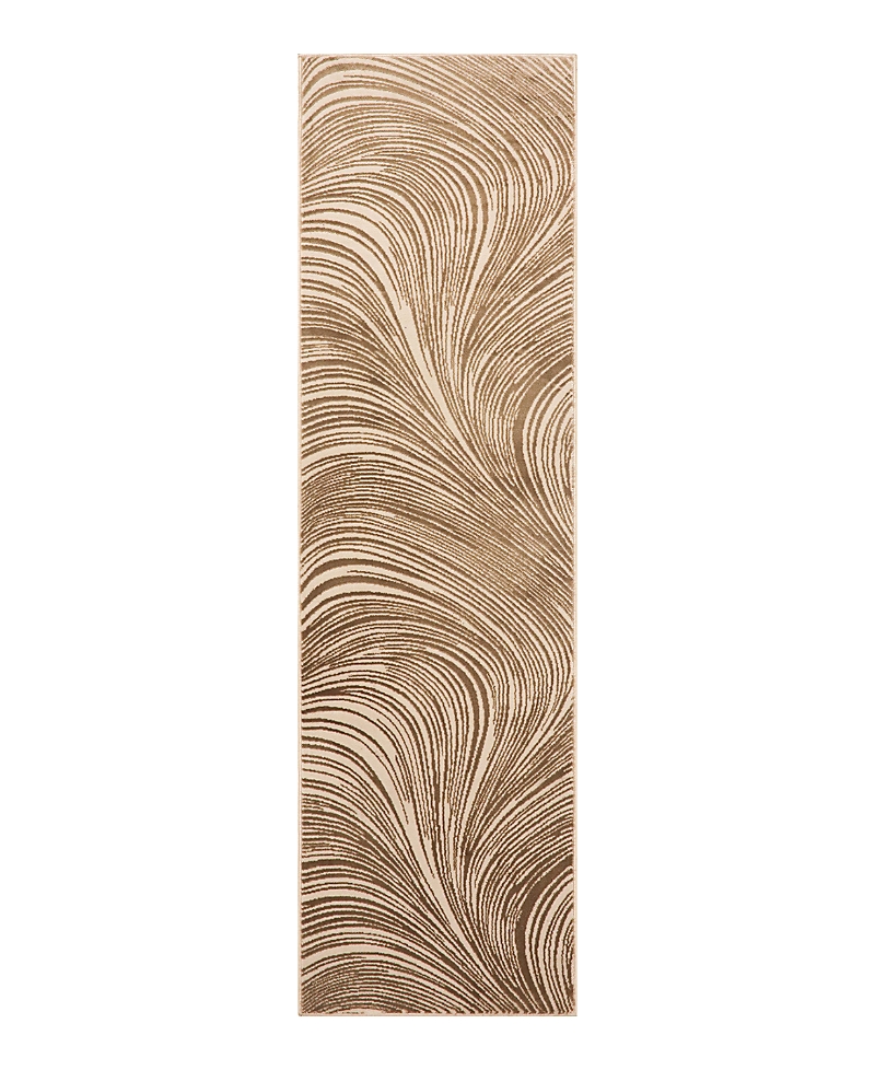 Dkny Central Park West Cep02 Runner Area Rug, 2' X 6' In Brown