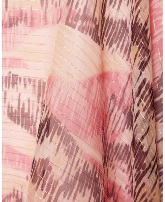 FABI Long Sleeve Top in Printed Silk Chiffon