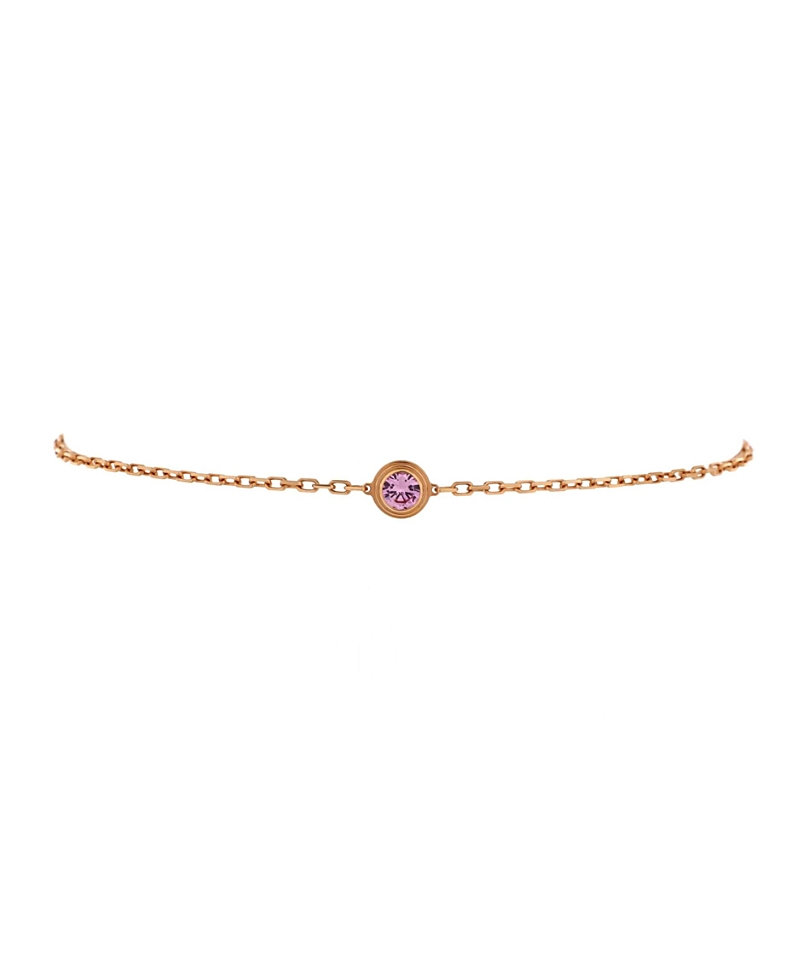 Pre-owned Pre-owned Cartier Cartier D'amour Bracelet 18k Rose Gold With Pink Sapphire