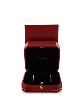  Small Etincelle de Cartier Hoops Earrings 18K Rose Gold and Diamonds