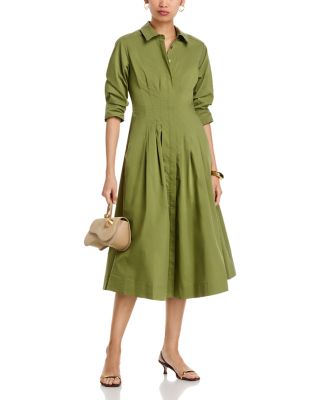 Jazz Pintuck Midi Dress