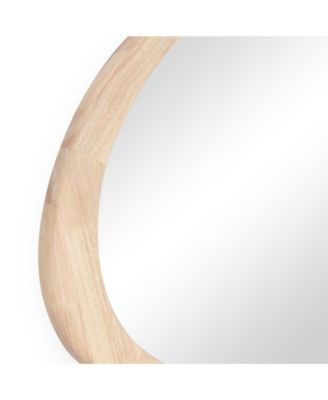 Klaryss Wood Triangular Mirror