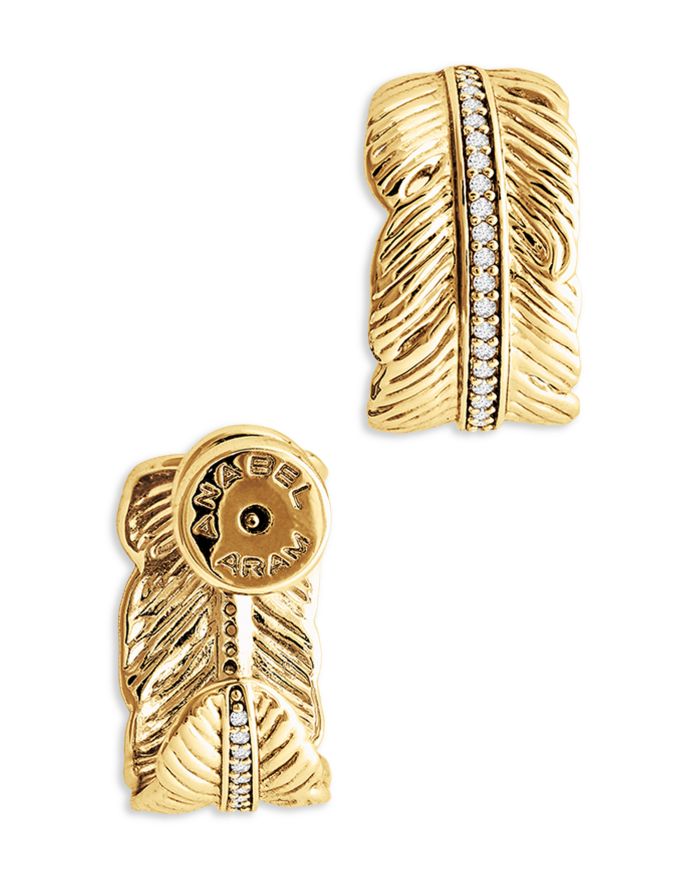 Feather Small Hoop Earrings