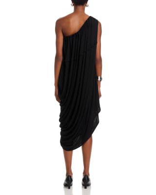 Jersey Draped Midi Dress