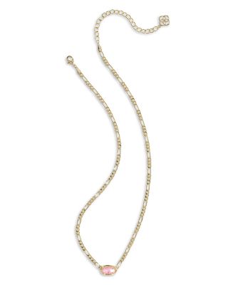Elisa Figaro Chain Short Pendant Necklace, 16"-19"