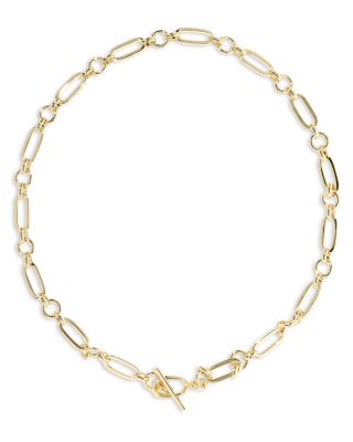 Sylvia Metal Link Chain Necklace, 17.5"