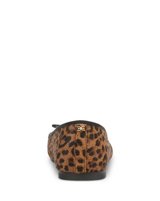 Women&#39;s Alie Animal Print Calf Hair Ballet Flats