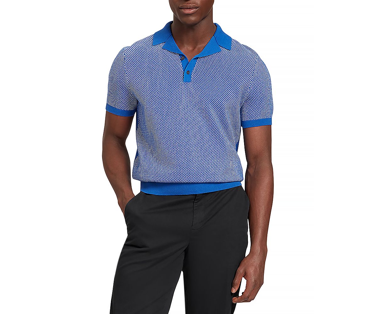 Ted Baker Gregry Textured Knit Polo Shirt