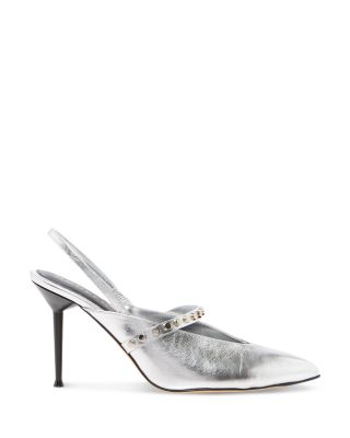 Women's Leather Slingback Pumps 